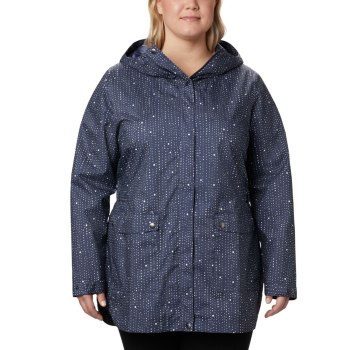 Columbia Here And There Trench Plus Size, Chamarras Azul Marino Para Mujer | 635498-ZIE